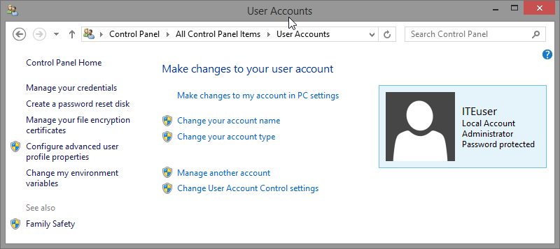 6.1.2.3 Lab – Create User Accounts in Windows 8 Answers Answers 02