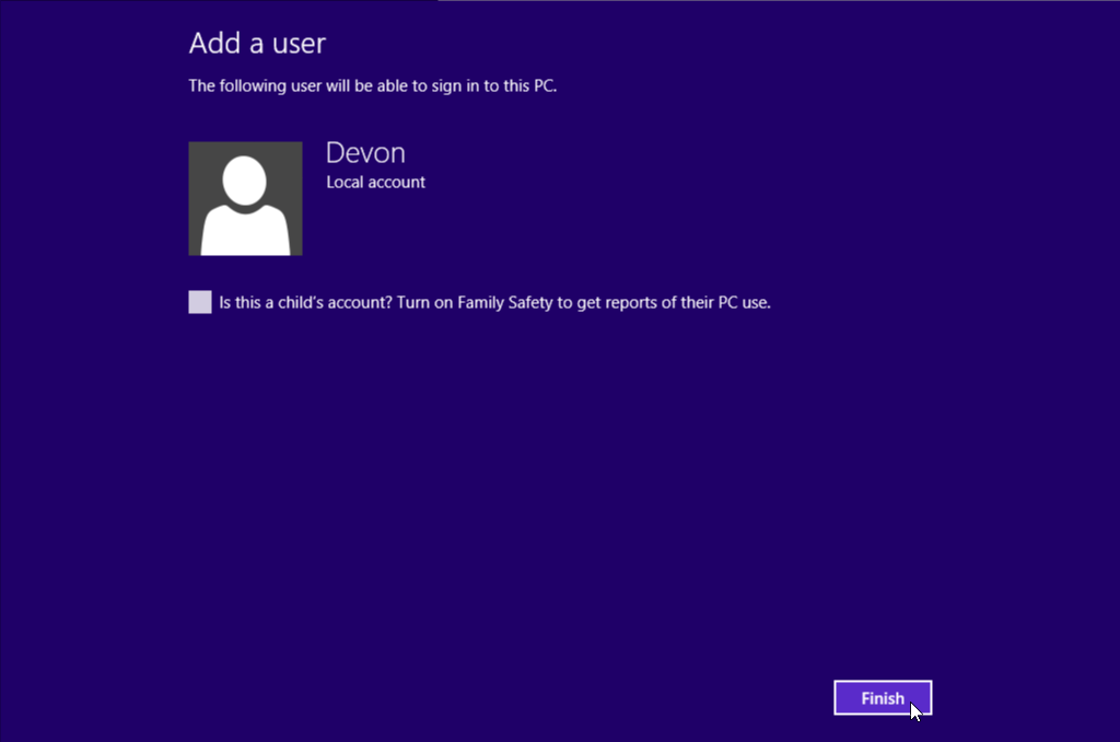 6.1.2.3 Lab – Create User Accounts in Windows 8 Answers Answers 08
