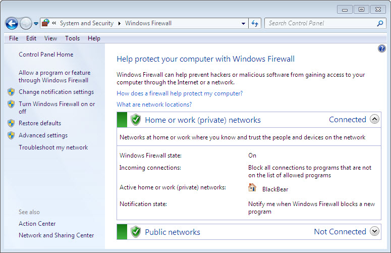 12.3.1.5 Lab – Configure the Firewall in Windows 7 and Vista Answers 04