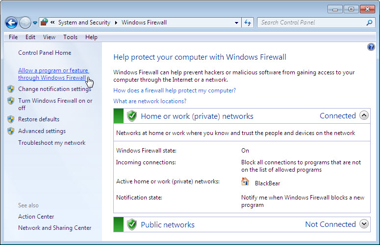 12.3.1.5 Lab – Configure the Firewall in Windows 7 and Vista Answers 05