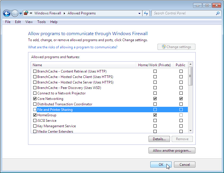 12.3.1.5 Lab – Configure the Firewall in Windows 7 and Vista Answers 08