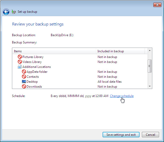 12.3.1.3 Lab – Configure Data Backup and Recovery in Windows 7 and Vista Answers 07