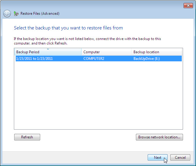 12.3.1.3 Lab – Configure Data Backup and Recovery in Windows 7 and Vista Answers 14