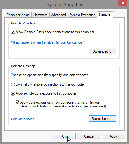 8.1.4.4 Lab – Remote Desktop in Windows 8 Answers 06