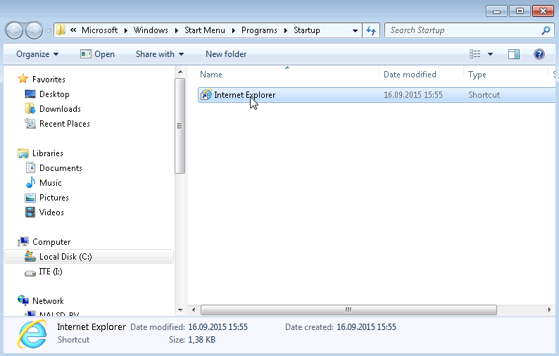 6.3.1.2 Lab – Managing the Startup Folder in Windows 7 and Vista Answers 02