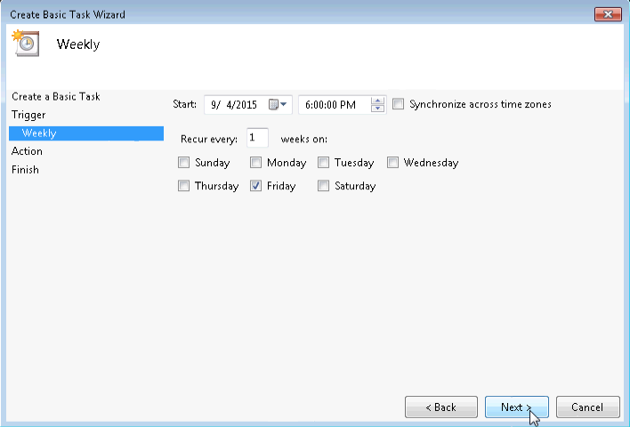 6.3.1.5 Lab – Task Scheduler in Windows 7 and Vista Answers 05