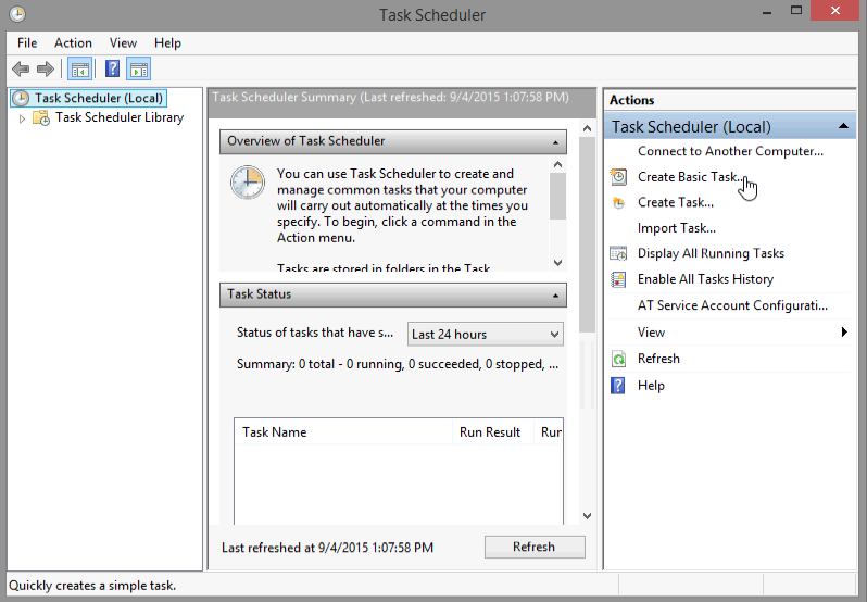 6.3.1.5 Lab – Task Scheduler in Windows 8 Answers 02