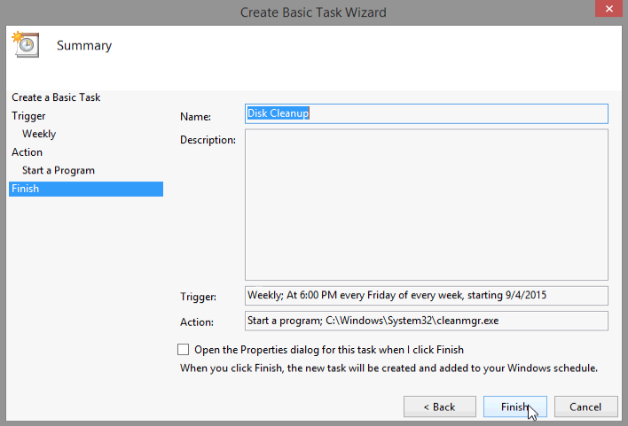 6.3.1.5 Lab – Task Scheduler in Windows 8 Answers 10