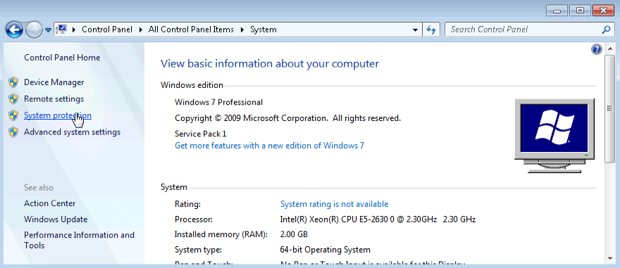 6.3.1.7 Lab – System Restore in Windows 7 and Vista Answers 01