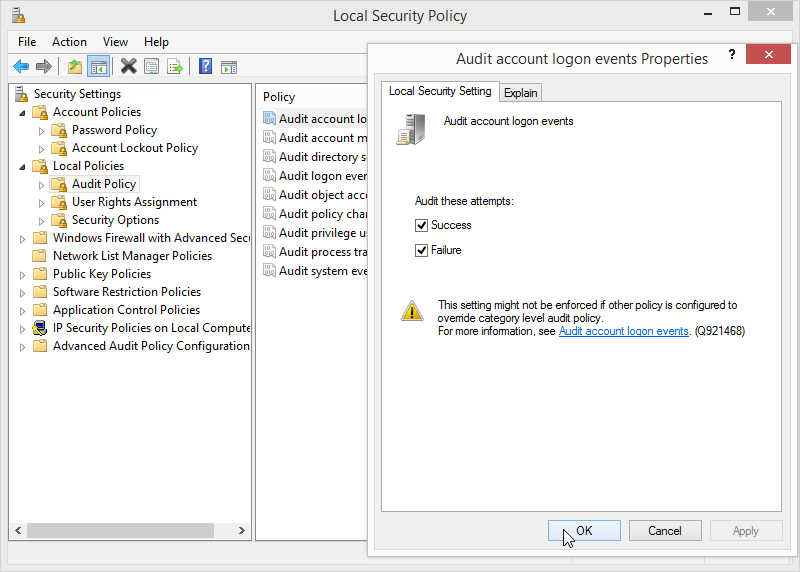12.2.1.8 Lab – Configure Windows Local Security Policy Answers 07