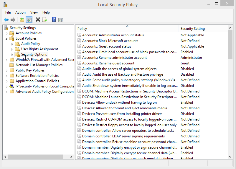 12.2.1.8 Lab – Configure Windows Local Security Policy Answers 10