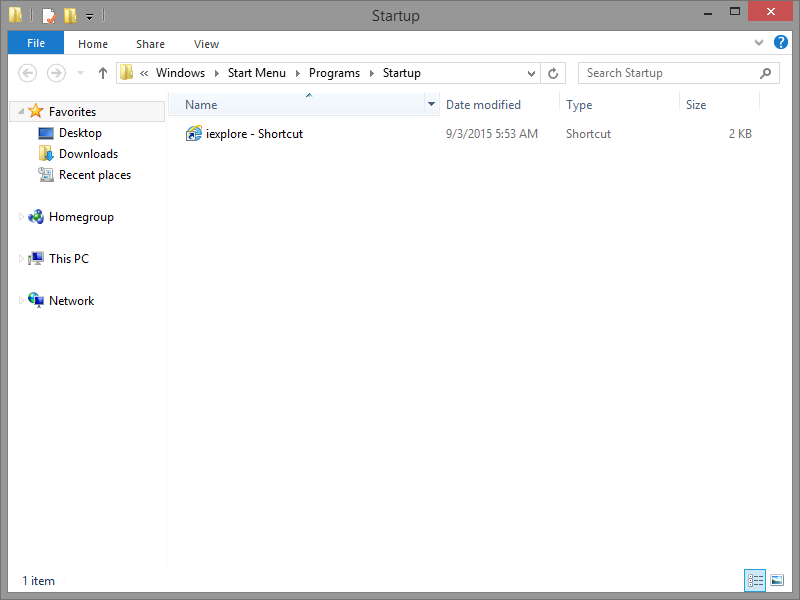 6.3.1.2 Lab – Managing the Startup Folder in Windows 8 Answers 04